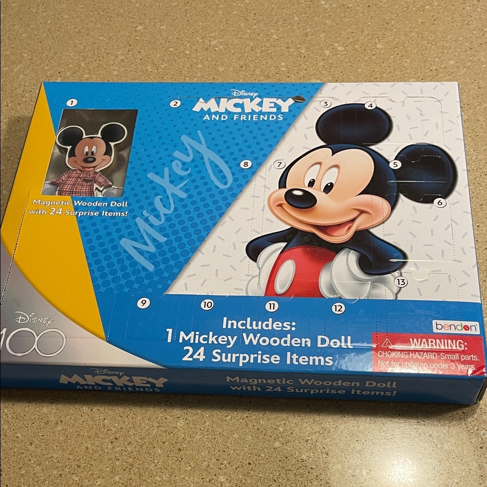Disney Mickey Mouse and Friends Magnetic Advent Wooden Doll Playset